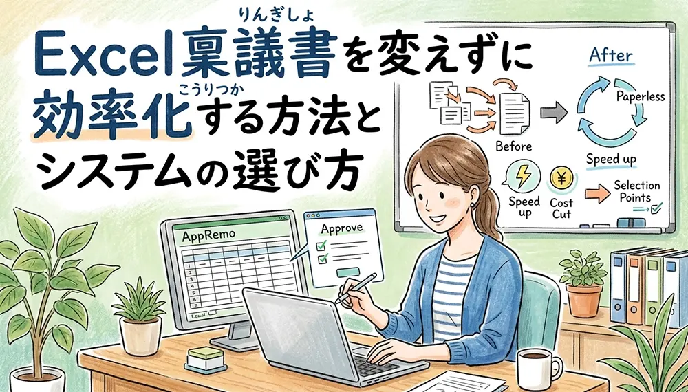 Excel稟議書をそのまま電子化｜申請・承認を効率化する方法【総務・管理部門向け】