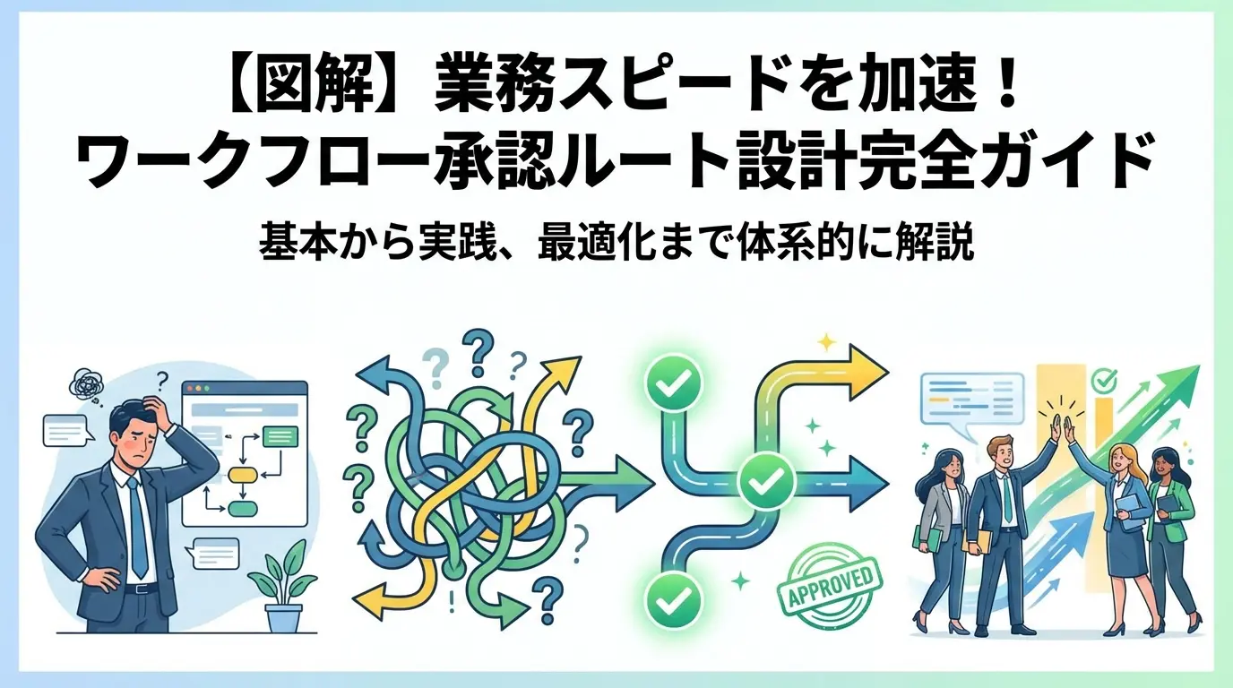 ワークフロー承認ルートの作り方｜承認フローを最適化する実践マニュアル【図解付き】