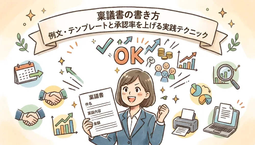 稟議書の書き方｜例文・テンプレートと承認率を上げる実践テクニック