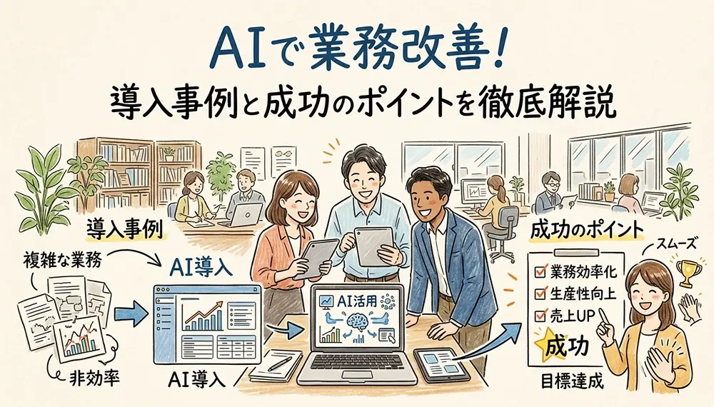 AIで業務改善！導入事例と成功のポイントを徹底解説