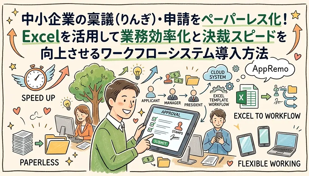 中小企業向けワークフローシステム選定方法｜Excelのまま稟議を自動化