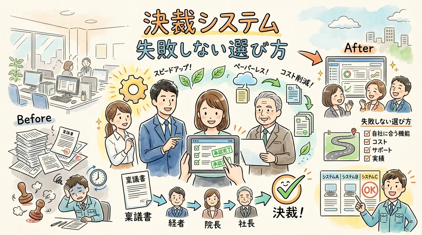 決裁システムとは？導入メリットや失敗しない選び方を完全ガイド