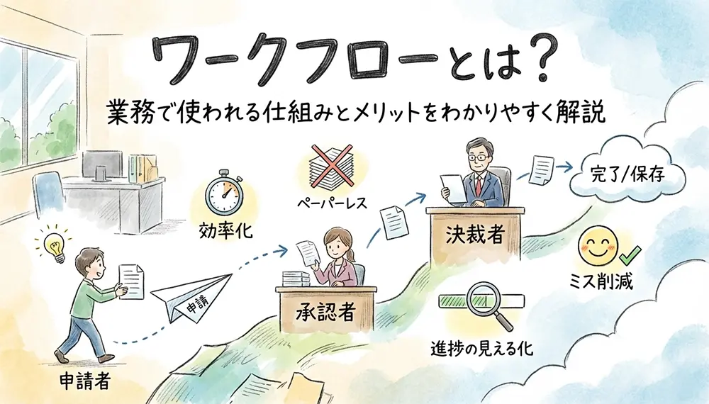 ワークフローとは？業務で使われる仕組みとメリットをわかりやすく解説