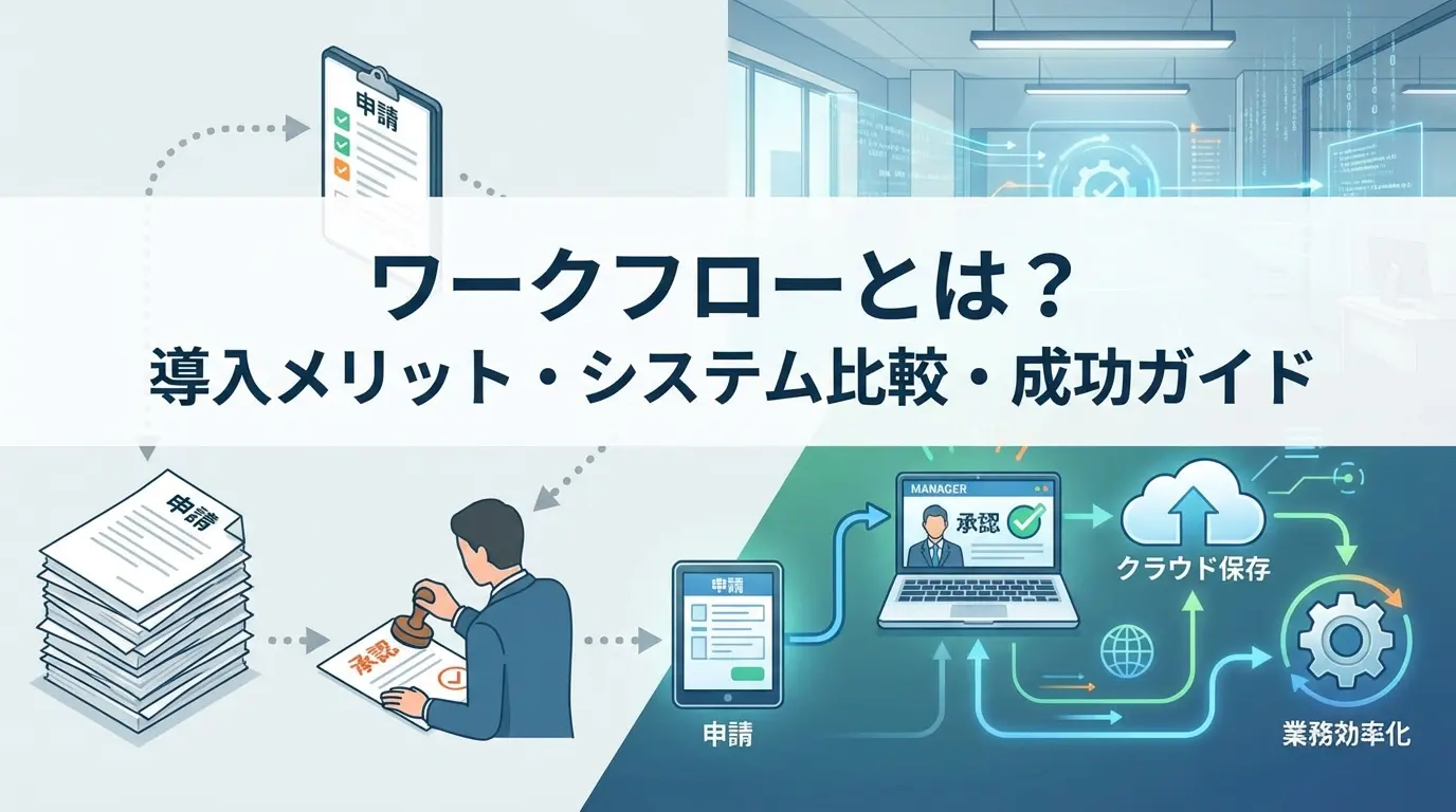 ワークフローとは?基礎知識から導入メリット、おすすめツール比較まで完全解説